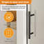 Porte de douche coulissante simple sans cadre, porte de douche en verre trempé avec quincaillerie en acier inoxydable-119966091