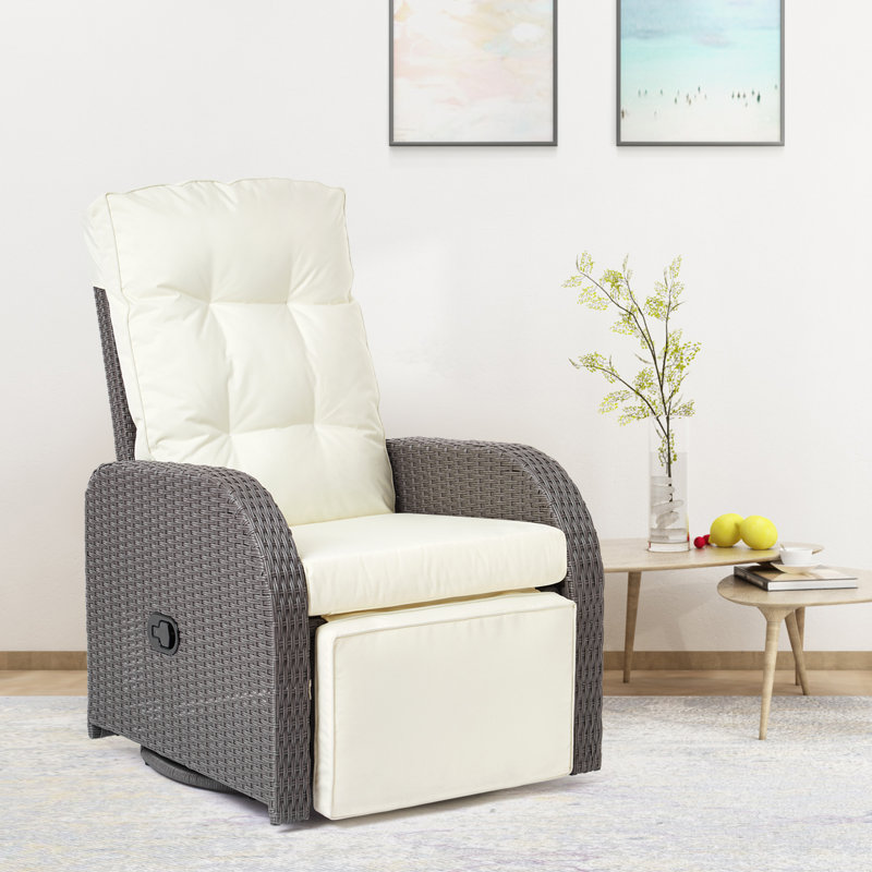 Francina Swivel Wicker Outdoor Lounge Chair