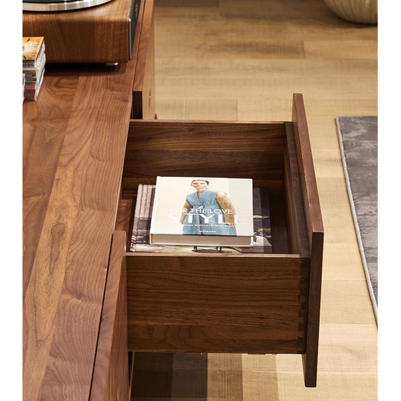 Solid wood home TV cabinet