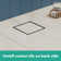 Rain Brilliance 4" x 4" Trim Tileable Rear Cover and Rough