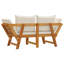  Banc de jardin réglable en bois d'acacia blanc crème 2-en-1-1131082104-1131082111