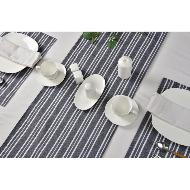 Fazaan Cotton Striped Rectangle Placemat
