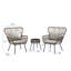 Ensemble de conversation pour patio en osier 2 personnes avec coussins Charlcy-729763570