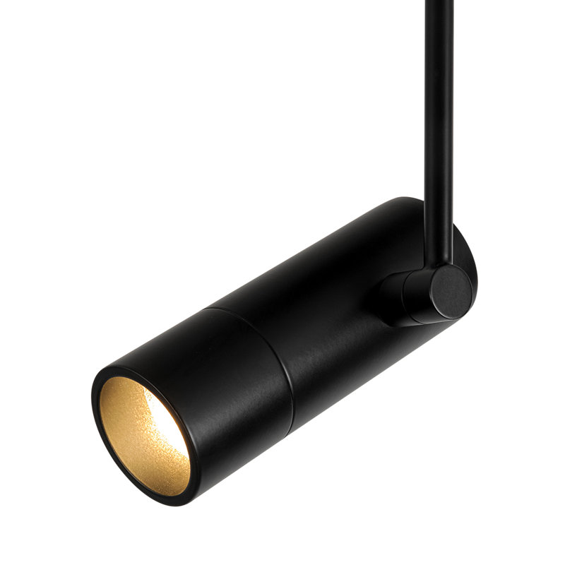 1-Light Dimmable LED Spotlight Minimalist Semi-Flush Mount Track Light