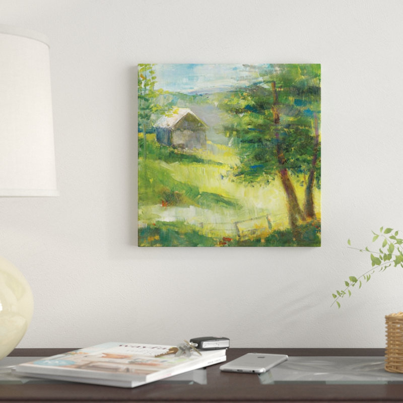 « gray grange », reproduction sur toile, H 37 po x l 37 po x P 1,5 po