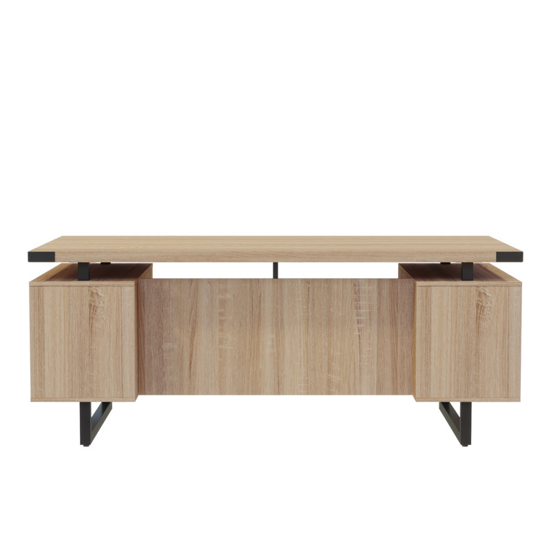 Mirella Free Standing Desk, BBB/BF, Sand Dune