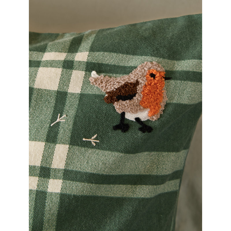 Ramble Robin Tufted Brushed Cotton Duvet Cover Set