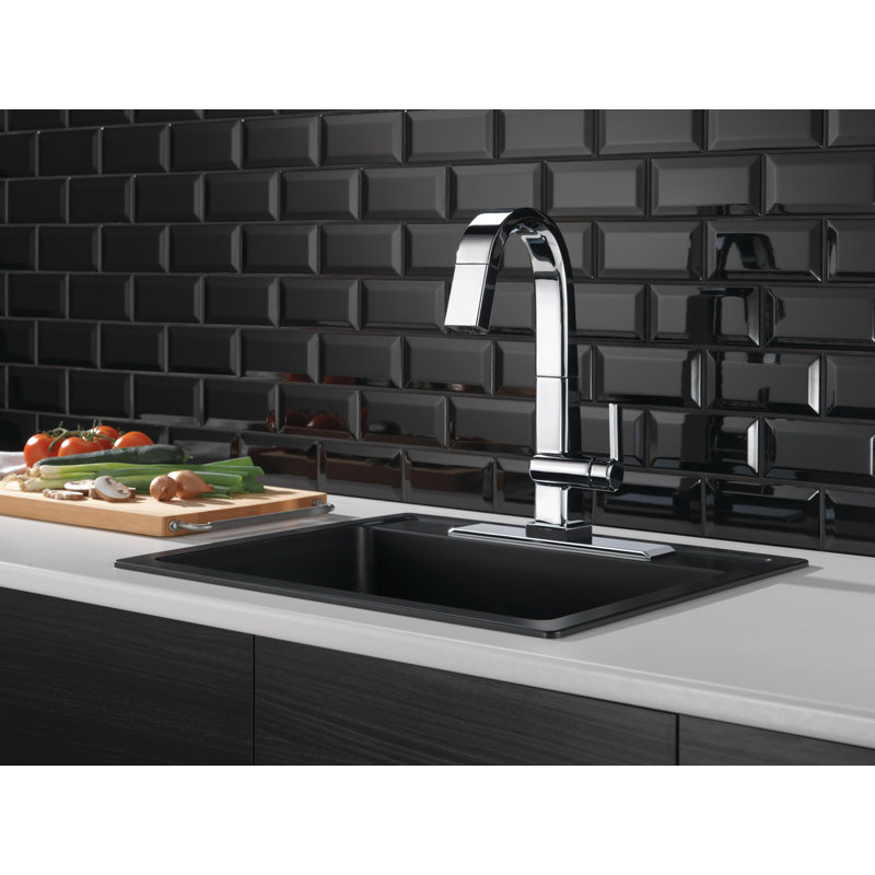 Pivotal Single Handle Pull Down Touch Bar Faucet, Chrome