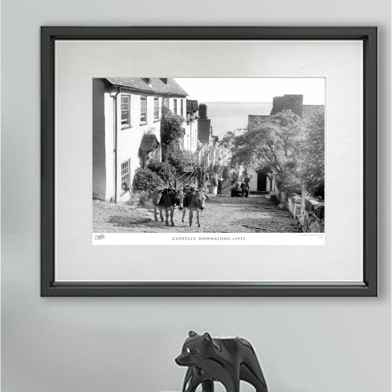 Clovelly, Downalong C1955 - Single Picture Frame Print, 40cm H x 50cm W x 2.3cm D
