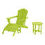 Chaise Adirondack en plastique avec repose-pieds Geoff-1551156178