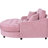 Pink Chaise Lounge Bed, Fabric, Detachable Pillows, 55" For Attractive Look Living Room Pink, Seat And Pillows Fashion Sense-1135928451