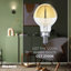 2.5 Watt (25 Watt Equivalent), G16 LED, Dimmable Light Bulb, Warm White (2700K) E12/Candelabra Base