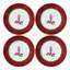 Nutcracker - Set Of 4, Salad/Dessert Plates