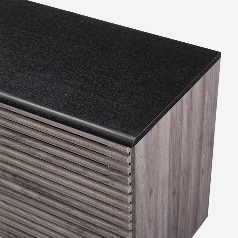 Buffet à portes coulissantes 59 "Maitre, Gris ardoise