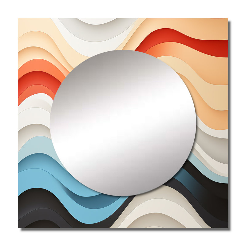 Nastacia - Miroir mural moderne décoratif pour chambre à coucher, 36 po x 36 po