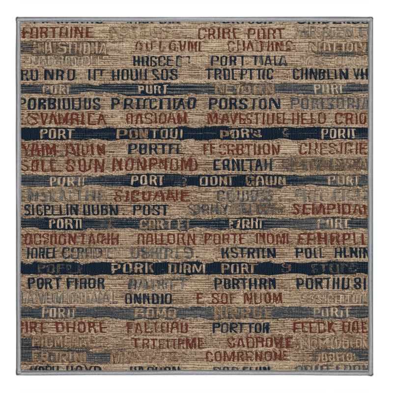  Tapis nautique lavable, Carré 5 pi