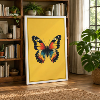 Specimen Butterfly Modern - Wrapped Canvas