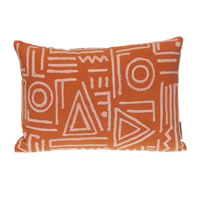 Geometric Cotton Throw Pillow