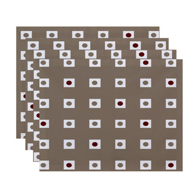 Polyester Geometric Rectangle Placemat