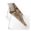 Table de bout moderne en forme de Z pliante avec structure en ABS et en acier