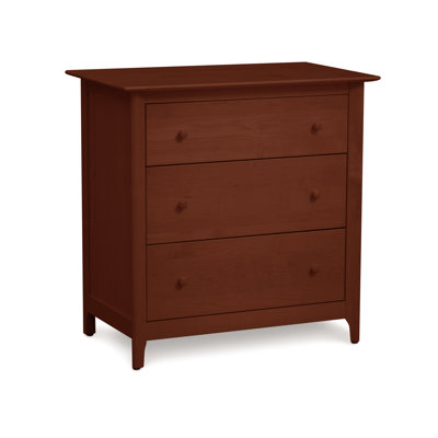 Sarah Solid Wood 33.75'' W 3 - Drawer Dresser