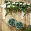 Set of 2 UV-protected artificial plant topiary balls