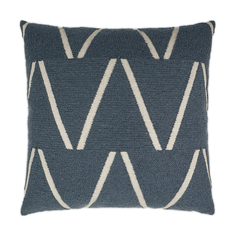 Edge Of Glory Pillow Cover & Insert, Blue, Square 24"