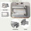 Full Over Full Bunk Bed With Desk And Bookshelves, Drawers-800112824