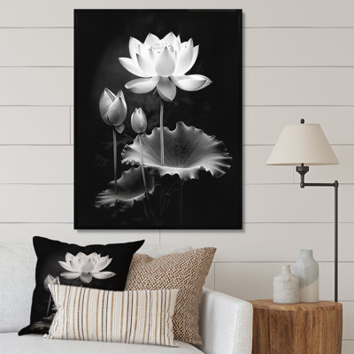 " Gray Monochrome Lotus Symphony I "