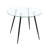 Jabrina 2 - Person Glass Top Four Leg Dining Set-92523105-92523106-105784033