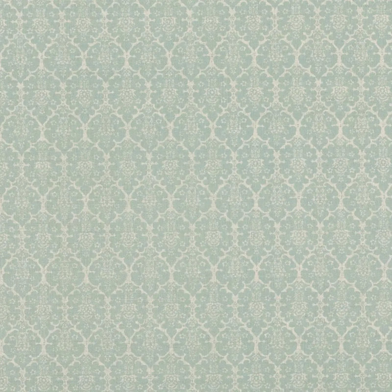 Schumacher x Veere Grenney Burley Fabric, Aqua