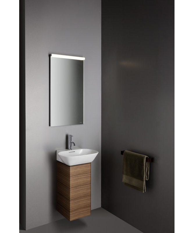 Ino 17.72'' W Single Vanity, Without Hole, White Matt, Right Hinge