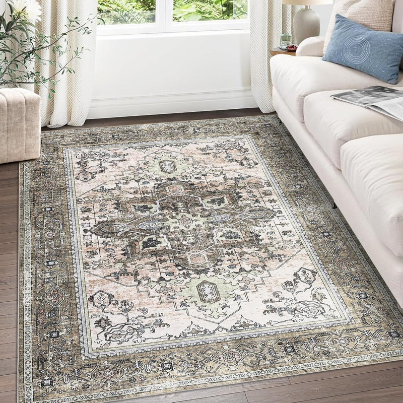 6 x 9 tapis lavables, Carré 1 pi 5 po