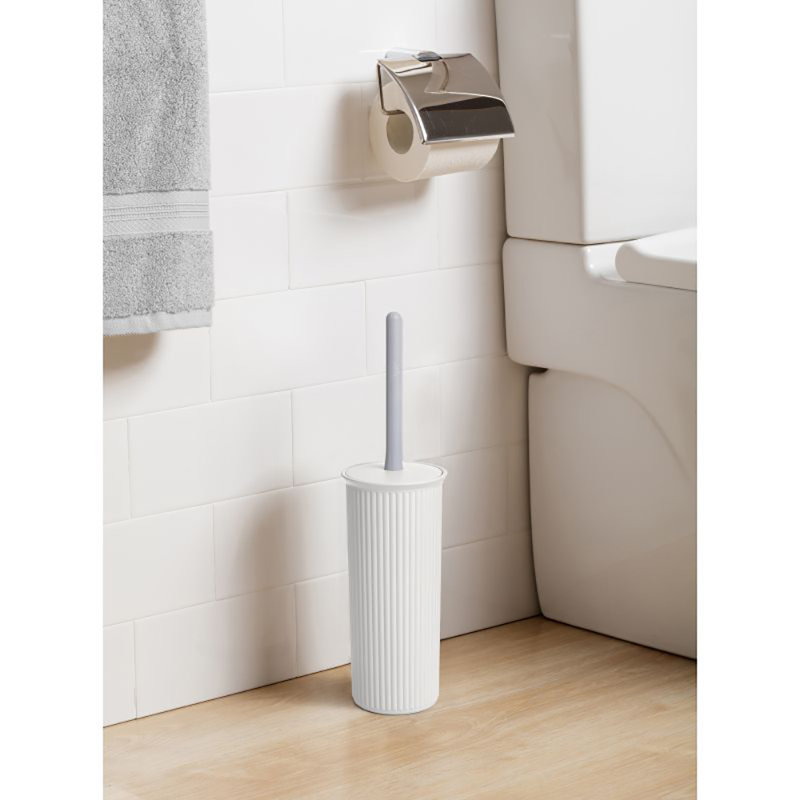 Ribbed 15 " Toilet Brush, White