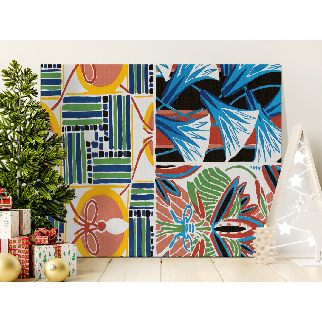 Abstract Floral Canvas Wall Art, Modern Geometric Print, Gallery Wrapped, Ready to Hang, Home Decor, Archival Inks, Statement Piece