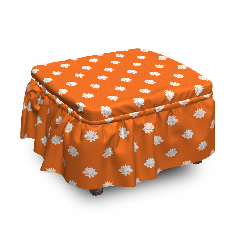 Housse pour repose-pieds japonais lotus