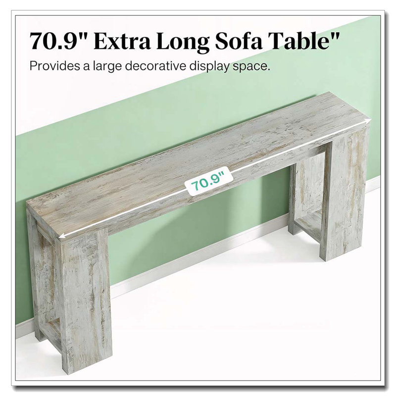 Table d'entrée en bois, console