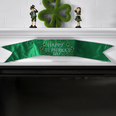 Bannière 6 po x 44 po «Happy St Patrick's Day»