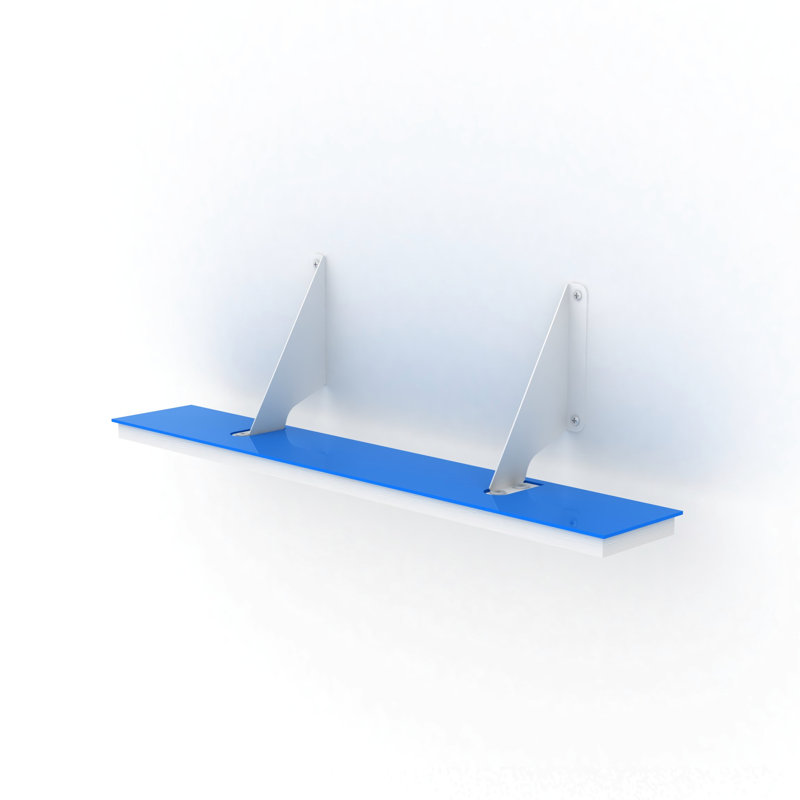 Tablette murale en bois Blue Air, Bleu