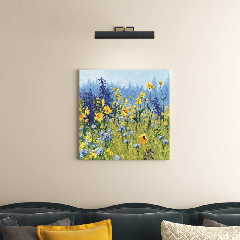 «Joyful In juillet III» par Shirley Novak - peinture sur toile, H 48 po x l 48 po x P 1,5 po, Toile tendue, Sans cadre