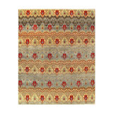 Damash Area Rug in Red
