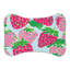 Preppy Strawberry Art - 1 Piece Bone Shape Feeding Mat