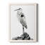 Shoreline Heron en toile encadrée de qualité supérieure - prêt à accrocher-1619145132-1619145135