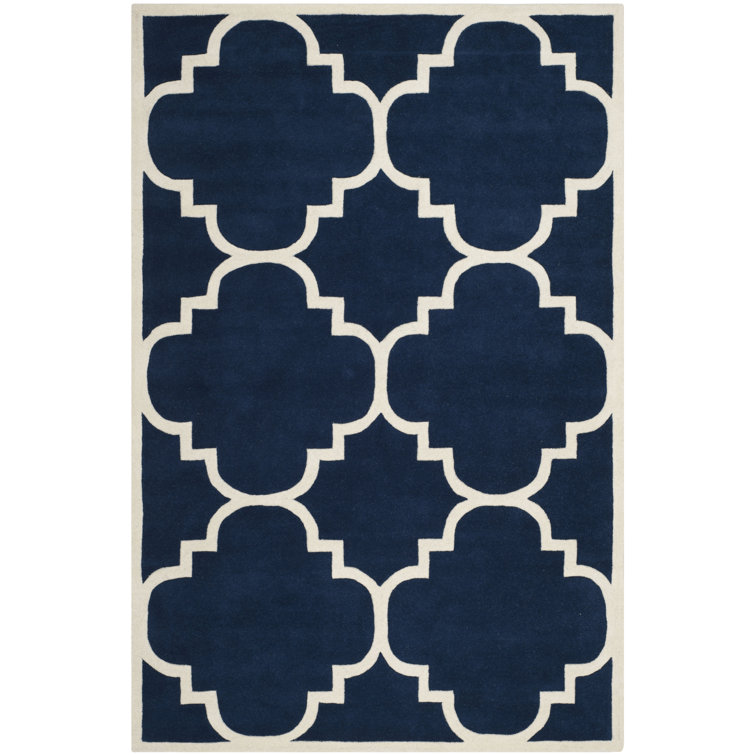 Vick Geometric Wool Hand Woven Area Rug