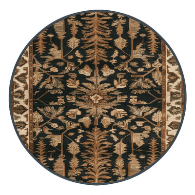 Tapis brun turc lavable à la machine