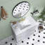 36 pouces Meuble-lavabo gris avec lavabo en céramique | Structure en bois massif | Portes à fermeture en douceur | Tablettes réglables | 3 tiroirs | Comprend un tiroir à double profondeur pour le rangement du sèche-cheveux-574153220