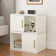 Nightstand With Sliding Door, 2 Pcs Stackable Cubby Storage Organizers