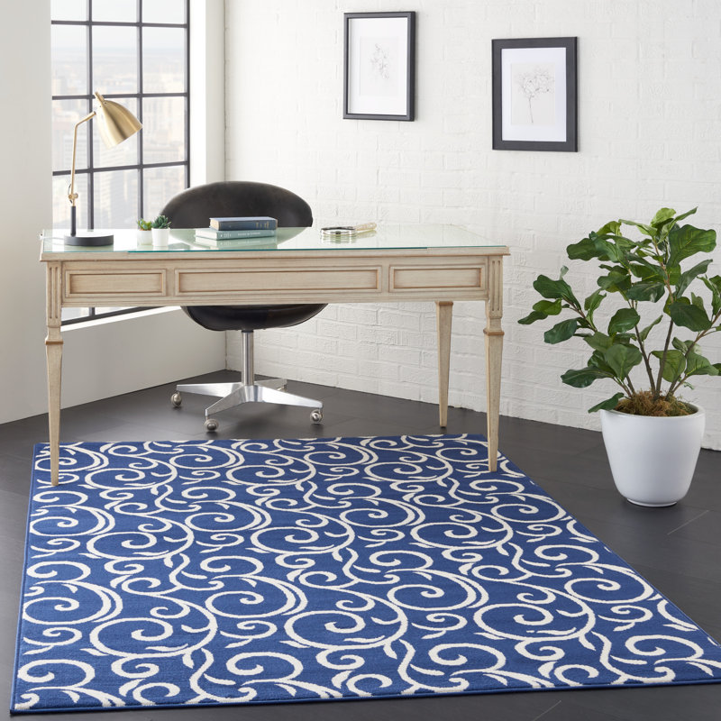 Susan Floral Indoor Rug, Rectangle 5'3" x 7'3"