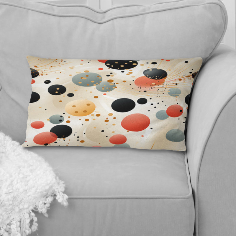 Contemporary Chic Polka Dots Pattern I - Polka Dots Polyester Pillow