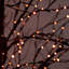 Arbre artificiel pré-éclairé avec brindilles noires d'Halloween pré-éclairé avec 510 lumières DEL orange et mauves-2034796363